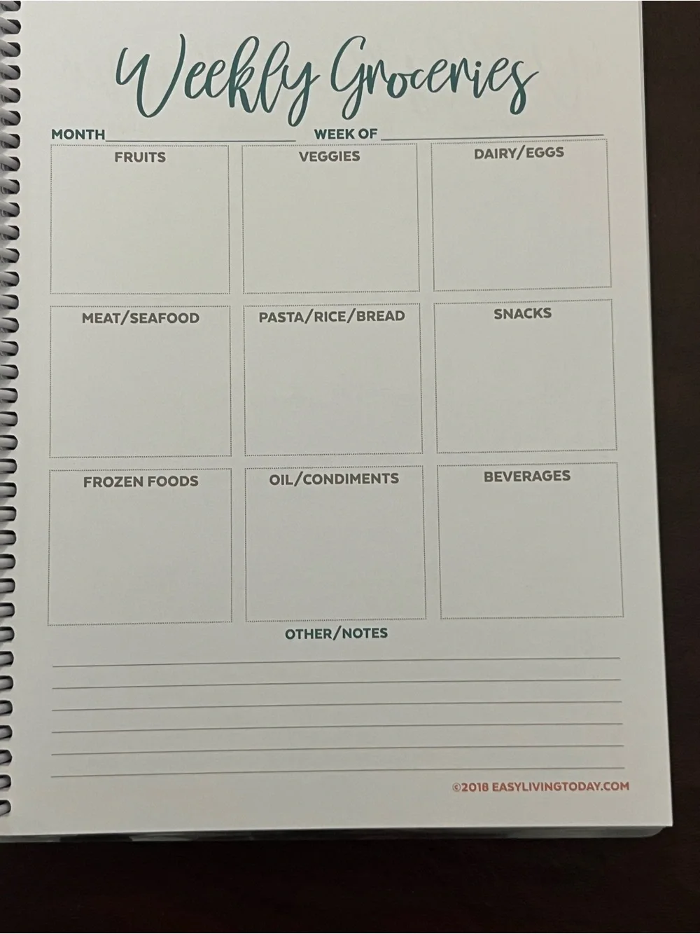 unbranded spiral bound